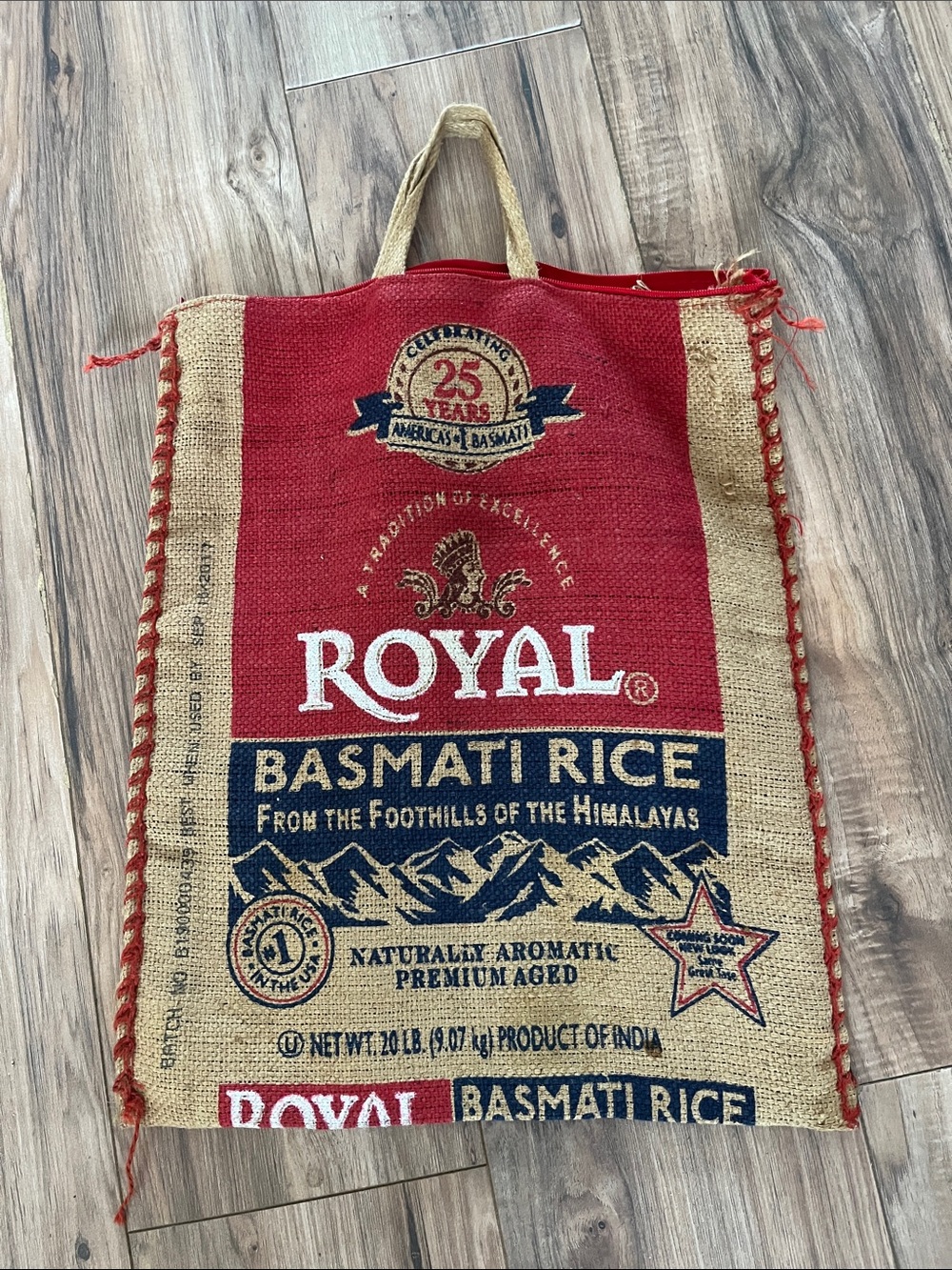 Red & Natural Basmati Rice Tote Bag